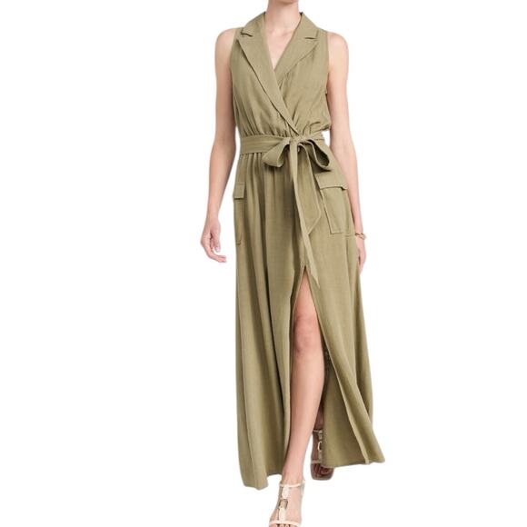 L'AGENCE Dresses & Skirts - NWT L’agence Mayer Military Maxi Dress Covert Green Women’s Size Small